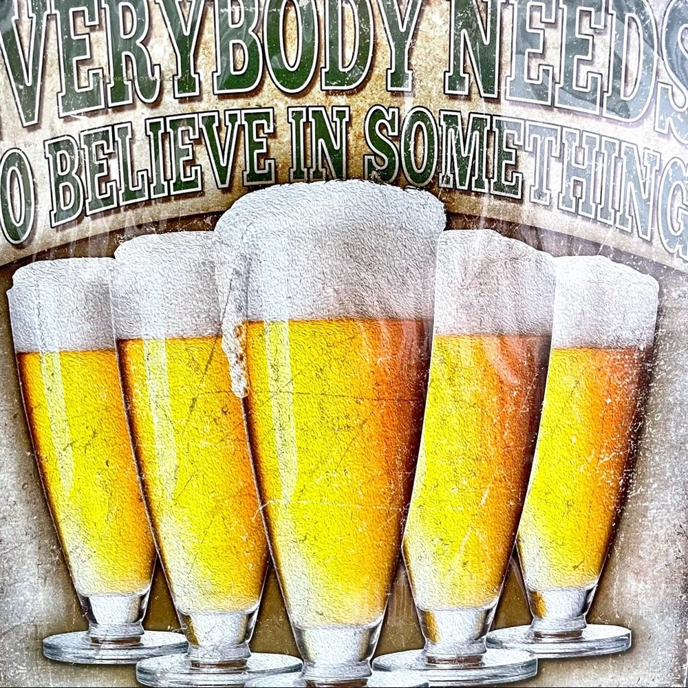 NEW Beer Metal Sign